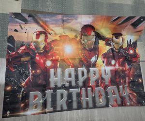 Iron Man Birthday Banner