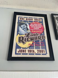 Print ready to hang Lil Richard 20” X 26” $75