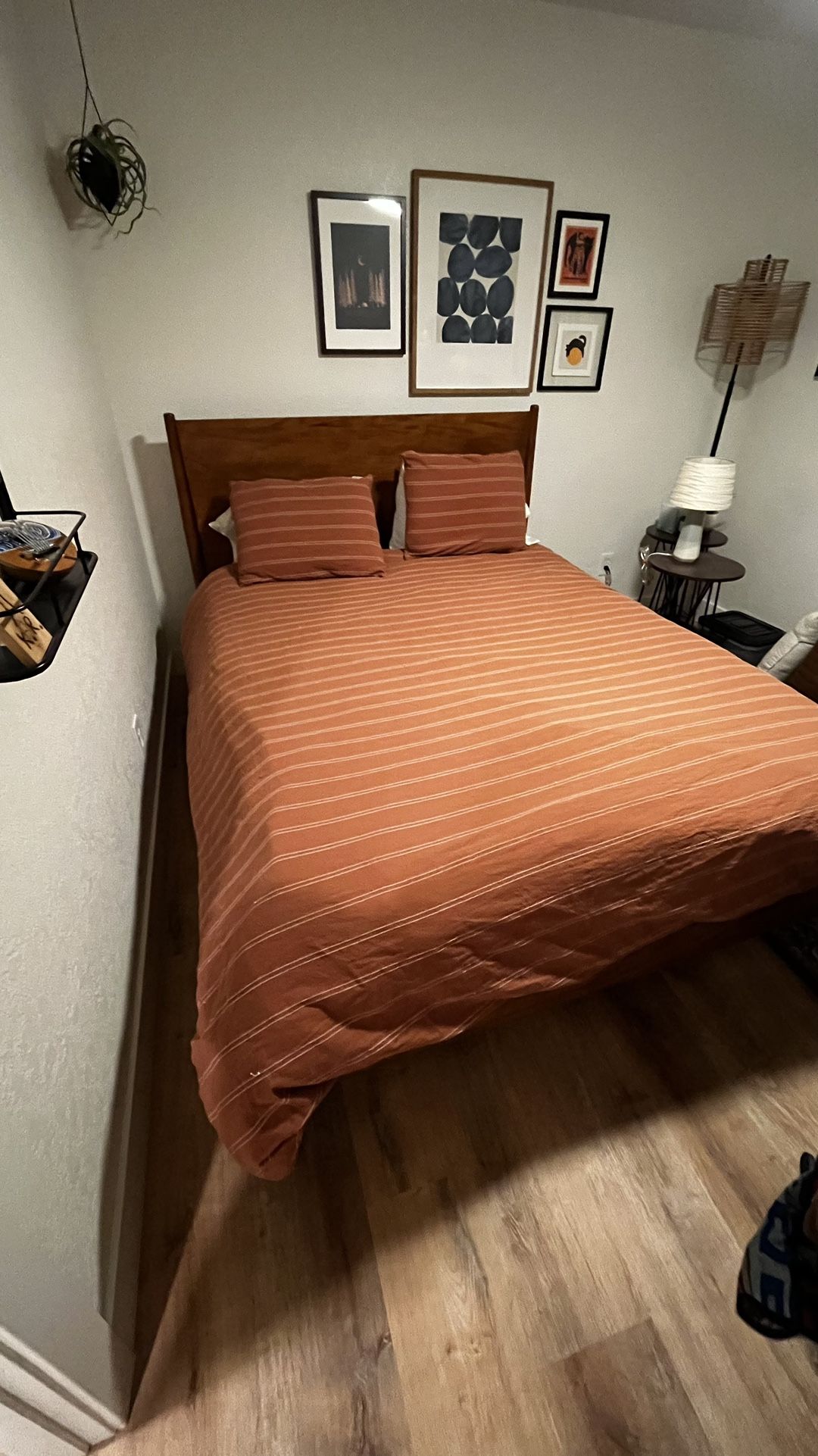 West Elm Dupe—Queen Size Mid-century Modern Bed