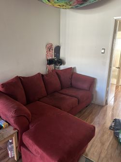 Ashley Furniture Red Sofa 