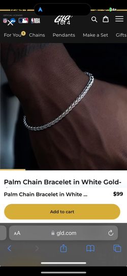 GLD White Gold Rope Chain