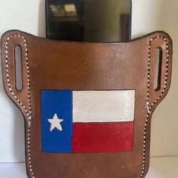Real Leather belt phone holder / Soporte para teléfono con cinturón de cuero auténtico