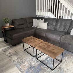 Modern Dark Gray Sectional Sofa with Chaise – Comfortable & Spacious