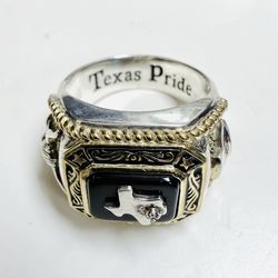 Texas Pride Silver Ring
