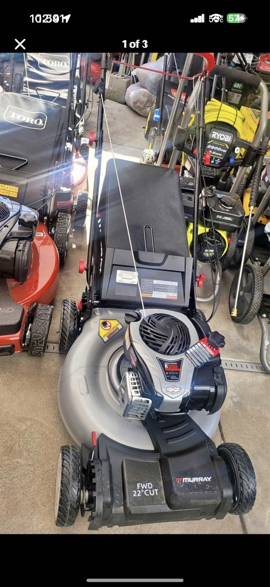 lawnmower murray 140cc 22in Bridge & stratton