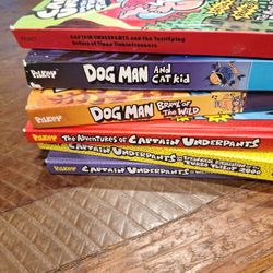 Captain  Underpants & Dog Man Hardcover Books