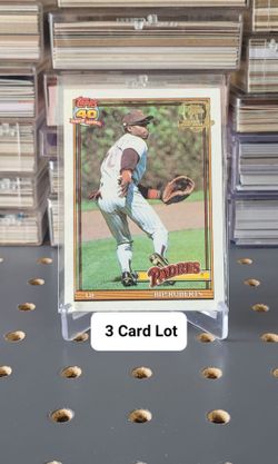 ⚾️ (3) 1991 Topps Desert Shield Bip Roberts Cards