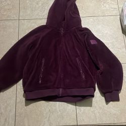Big Fuzzy Purple Love And Sports Sweater