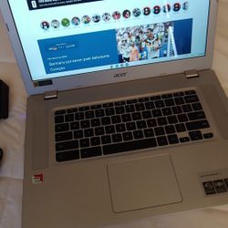 Acer Chromebook 315 Touch Screen 15"  LAPTOP NOTEBOOK COMPUTER Working Great And Charger  
