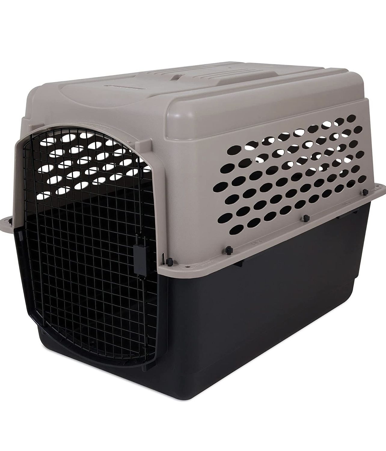 Petmate Vari Kennel Heavy-Duty Dog Travel Crate 40" Long, 70-90 lb, Taupe/Black