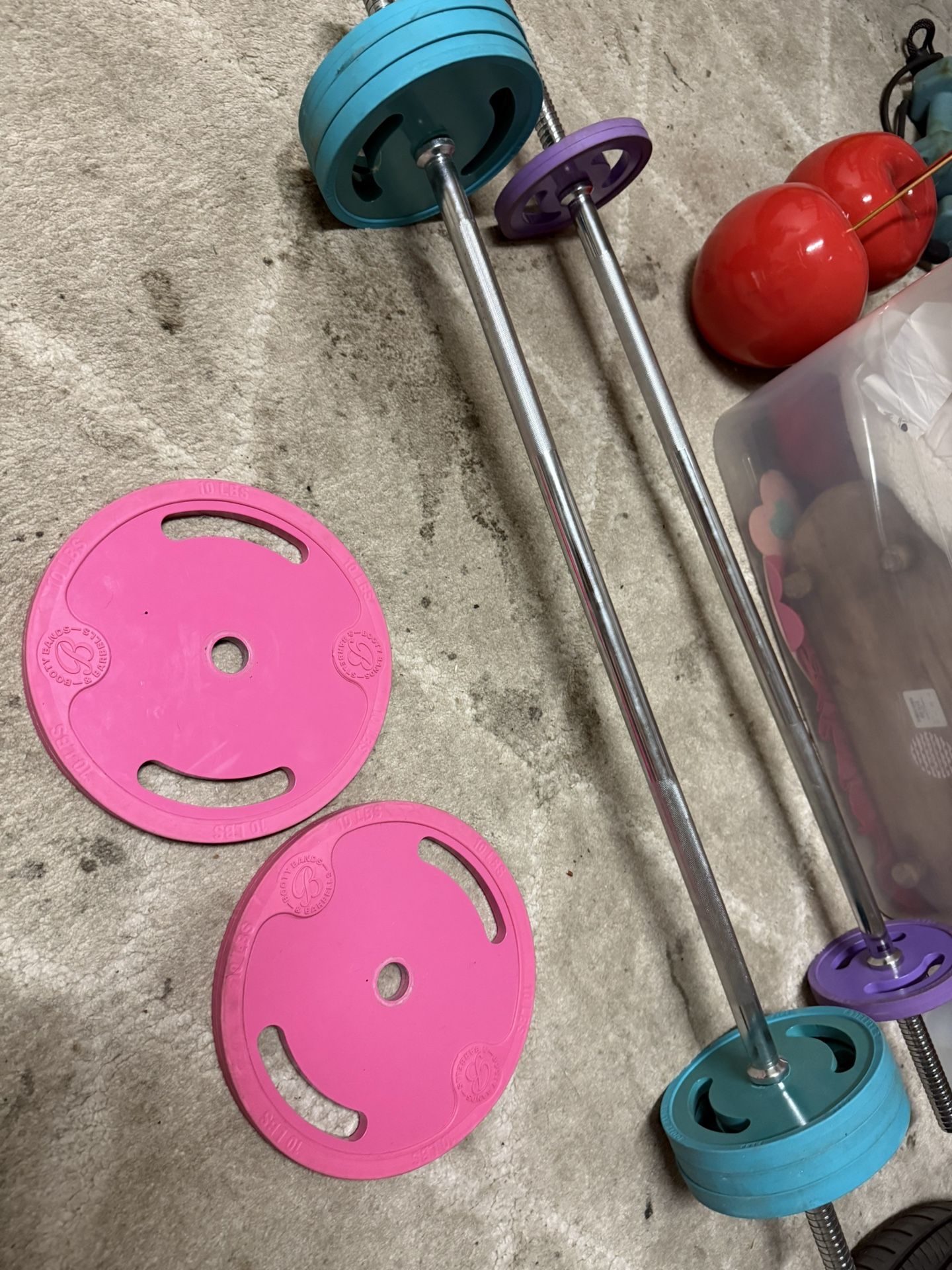 Booty Bands Weights And 2 Bars