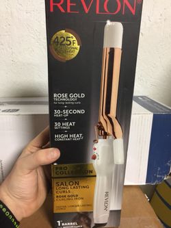 New Revlon (Pro Collection) Rose Gold 1” Curling Iron