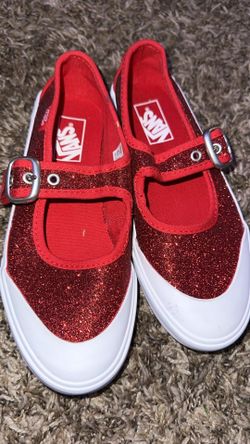Sparkly Red Maryjane Vans