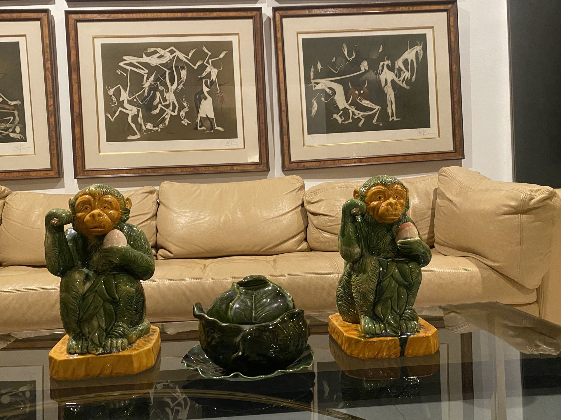 Ceramic Serving Cabbage Pot With Lid And Plate