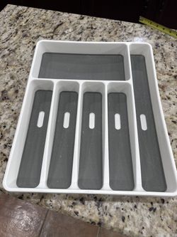 Utensil Drawer Caddy For Silverware 