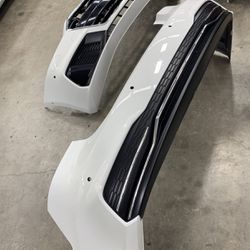 2020 Audi A7 Front and Rear OEM Bumpers w/Grille and Emblem