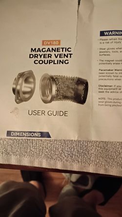 ($20obo) Magnetic Dryer Vent Coupling