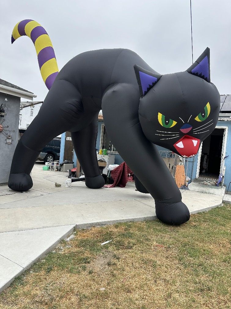 Halloween Decoration Black Cat Airblown