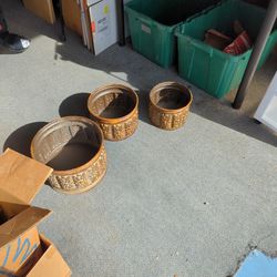 Pots For Plants Or Whatever 13 Inch 11 Inch And A 9 Inch