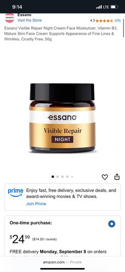 Essano Visible Repair Night Cream Face Moisturizer