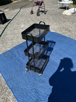 Three Tier Metal Utility Cart
