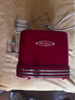 Nostalgia Retro Series Hot Dog Toaster - Red
