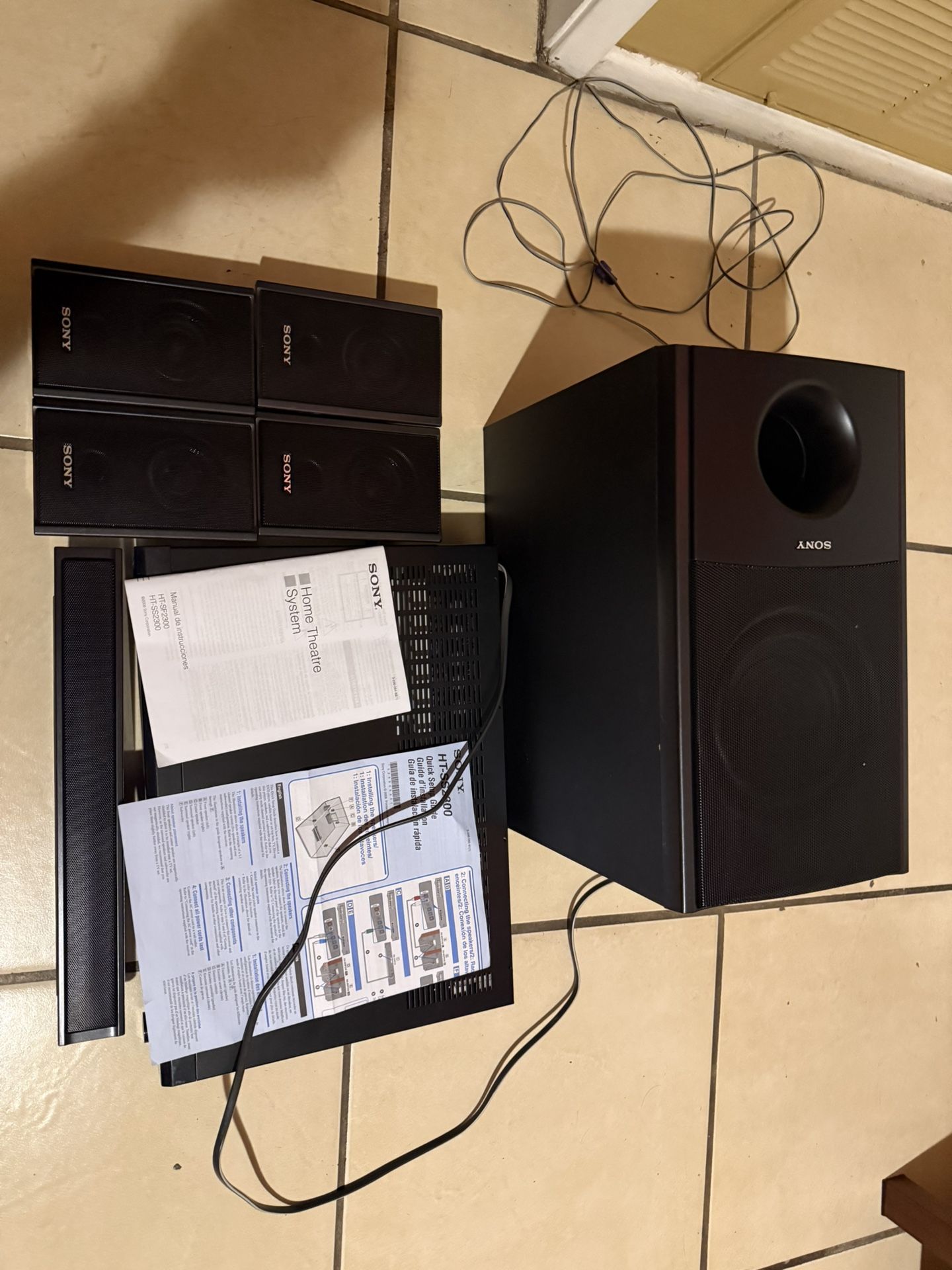 Sony Movie Home Theater Set DVD