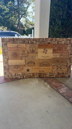 Wine crate art