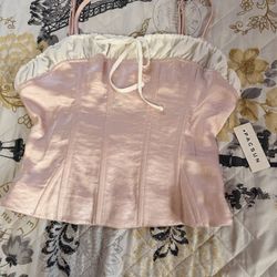 Pacsun Pink Corset Top