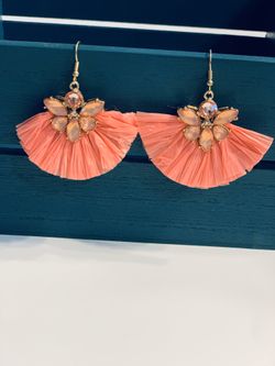 Fan style earrings