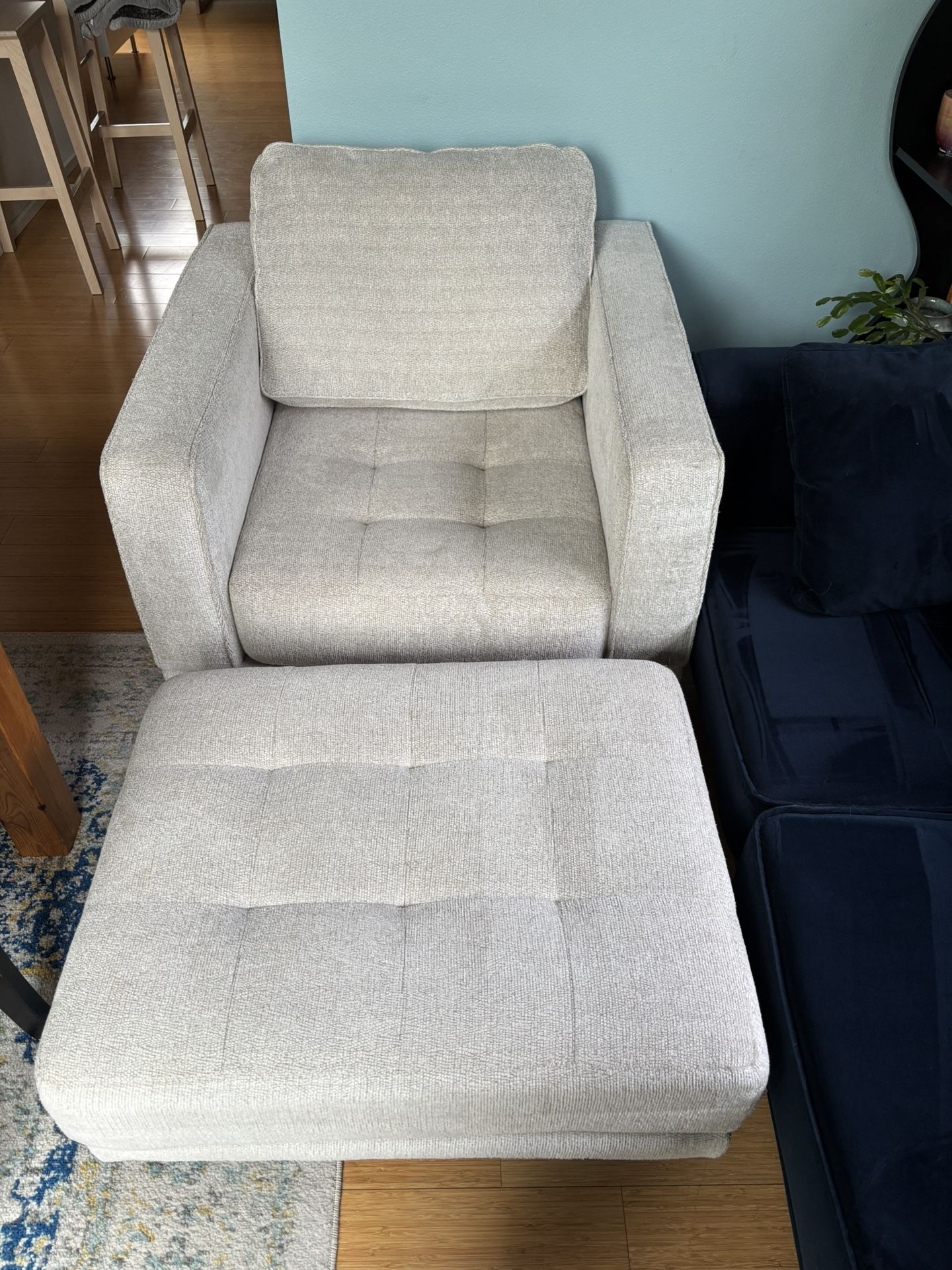Armchair and Ottoman