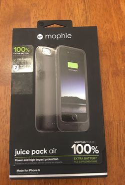 Mophie juice pack air 100% extra battery 2750MAH iPhone 6/6s