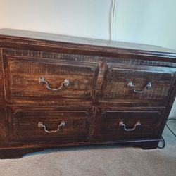 Large Castillo Dresser Solid Wood and Iron