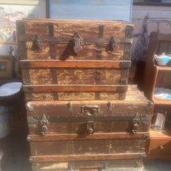 Antique 1900s Trunk Large $99 Medium $75 