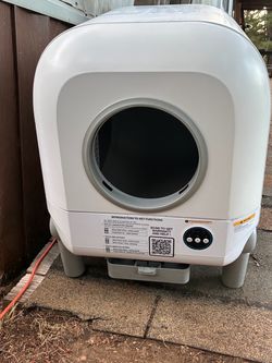Self Cleaning Cat Litter Box, 120L X-Large Automatic Cat Litter Box, with Air Vent System, 10 Safety Sensors Anti Pinch Design, Suitable for Multi-Cat