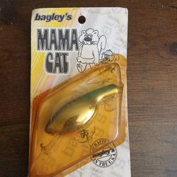NOS Vintage Bagley's Mama Cat Fishing Lure New In Package