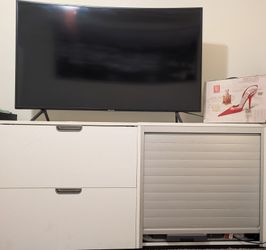 2 White Storage/Filing Cabinets