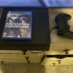 PS4 Slim With Controller And Game