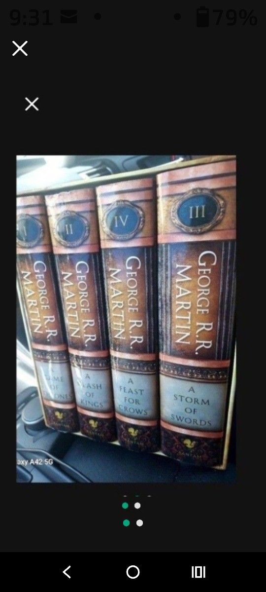 A Game of Thrones Clash of Kings Storm of Swords Feast Crows Martin HBO HC Set