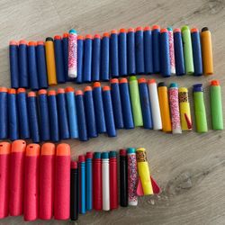 Lots Of Nerf Ammo With Big Red Mega Bullets And Boom Co Mattell Blaster Ammo