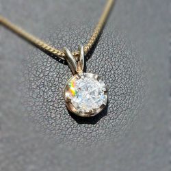 Jewelry 14k solid white gold big natural diamond 0.84 CT round Pendant charm