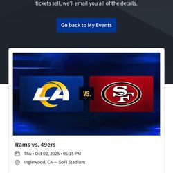 San Francisco 49ers Vs Los Angeles Rams