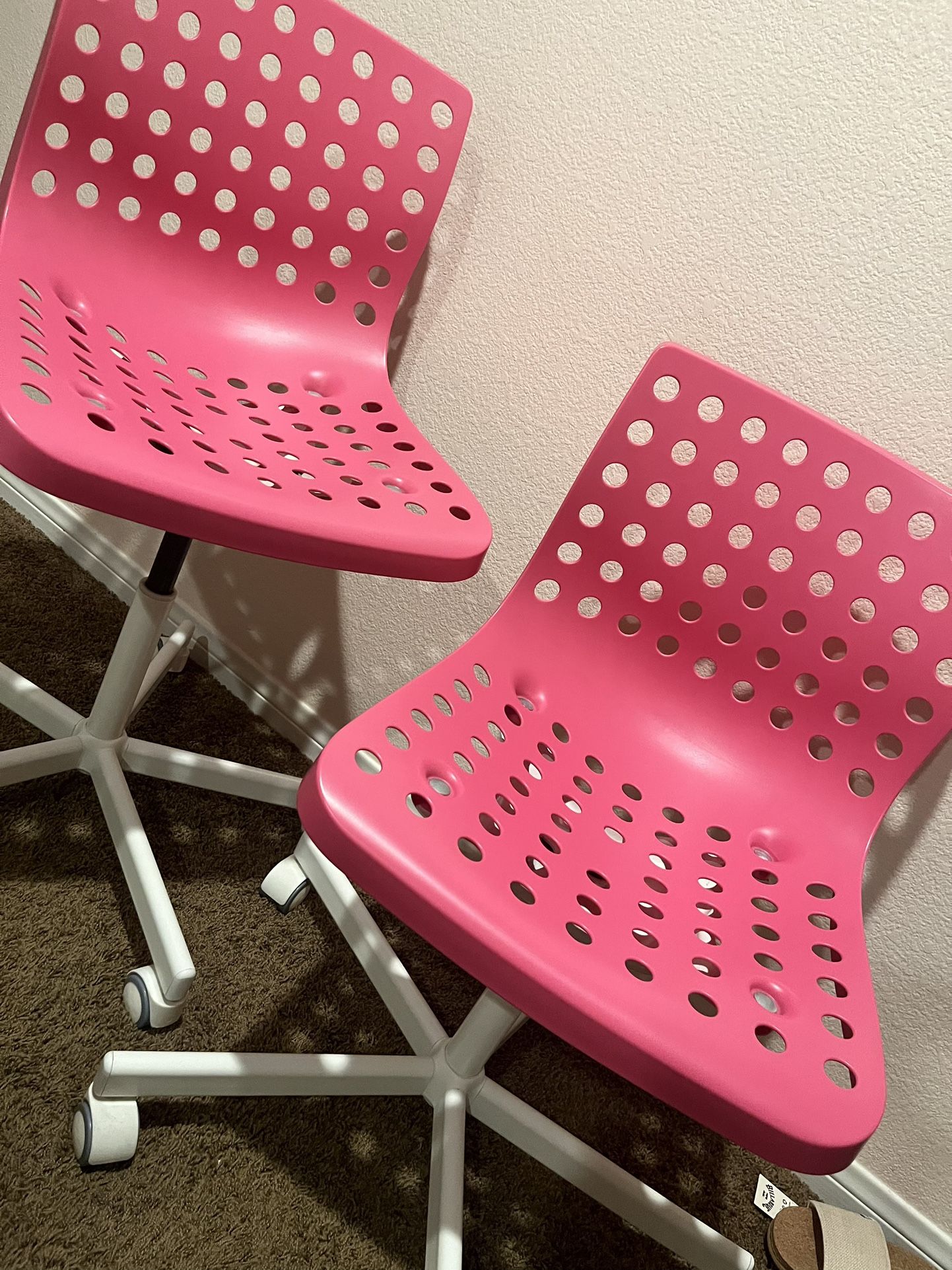 * 2 Pink IKEA Desk Chairs**