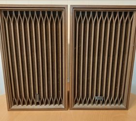 Vintage 1970s Kenwood KL-333A Speakers - 8" Two Way Compression Horn Loaded