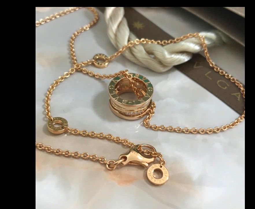 Rose Gold Brick Necklace