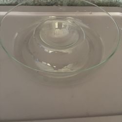 Princess‘S House crystal Chip And Dip bowl