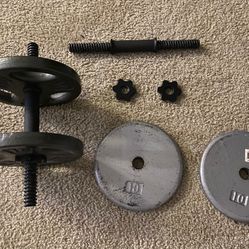 2 Dumbbell weight set 