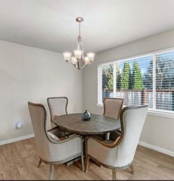 Dining room table and chairs