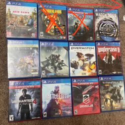 PS4 Games 10$ Each