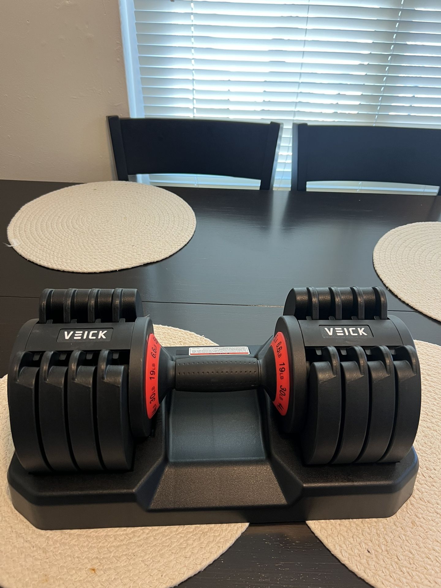 -NEW- 55lb Dumbbell Set Of TWO Adjustable DUMBELLS